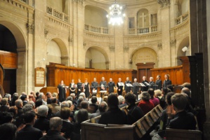 Les Éléments et Joël Suhubiette à l'Oratoire du Louvre © DR.