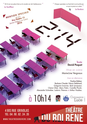 ● Avignon Off 2017 ● "2h14" de David Paquet, par la Compagnie Luce ● Avignon Off 2017 ● "2h14" de David Paquet, par la Compagnie Luce