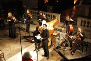 Damien Guillon (contre-ténor) et l'Ensemble Masques © DR. Damien Guillon (contre-ténor) et l'Ensemble Masques © DR.