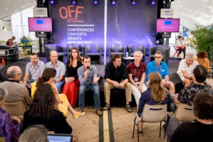 Lors d'une rencontre avec AF&C au village du Off © AF&C - Cédric Delestrade/ACM. Lors d'une rencontre avec AF&C au village du Off © AF&C - Cédric Delestrade/ACM.