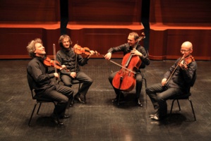 Quatuor Les Dissonances © Gilles Abegg. Quatuor Les Dissonances © Gilles Abegg.