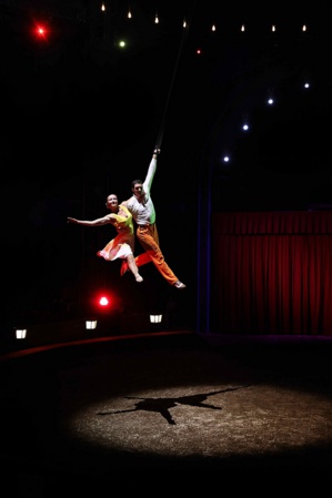 Duo amoureux dans les airs et à cheval, Svetana Lobova et Firmin Gruss © Éloise Vene.