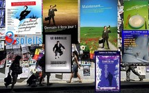 Notre mur d'affiches à la RDS. Montage spécial Avignon © D.R. Notre mur d'affiches à la RDS. Montage spécial Avignon © D.R.