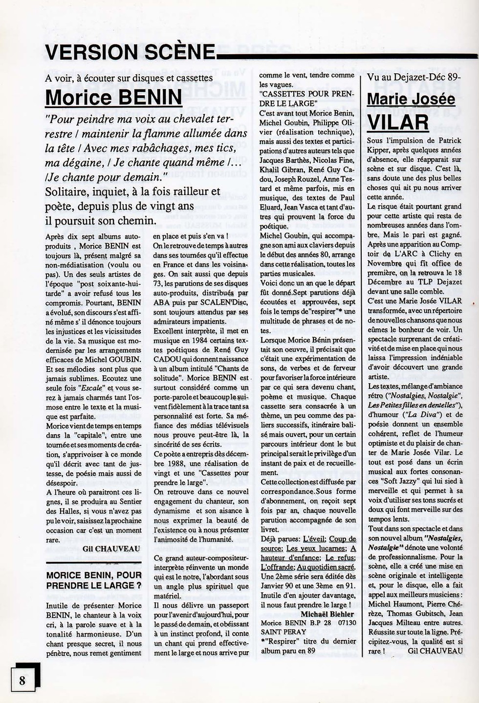 Tous droits réservés © Gil Chauveau/La Revue du Spectacle 2011.