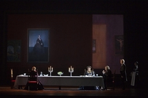 Nona Javakhidze, Violeta Urmana, Mario Luperi © Andrea Messana/ONP. Nona Javakhidze, Violeta Urmana, Mario Luperi © Andrea Messana/ONP.