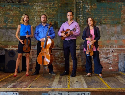 Mivos Quartet © Blaise Hayward. Mivos Quartet © Blaise Hayward.