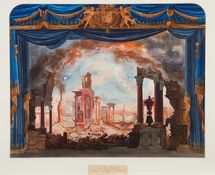 Le Siège de Corinthe, 1826, Auguste Caron d’après Cicéri © BnF Bibliothèque - musée de l’Opéra de Paris. Le Siège de Corinthe, 1826, Auguste Caron d’après Cicéri © BnF Bibliothèque - musée de l’Opéra de Paris.
