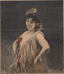 Emma Calvé, dans "Sapho", à l'Opéra Comique © Théobald Chartran.