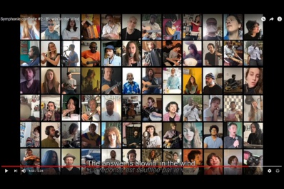 "Blowin in the Wind !", 2e Symphonie confinée… par 90 chanteurs et musiciens de 24 pays sur 5 continents "Blowin in the Wind !", 2e Symphonie confinée… par 90 chanteurs et musiciens de 24 pays sur 5 continents