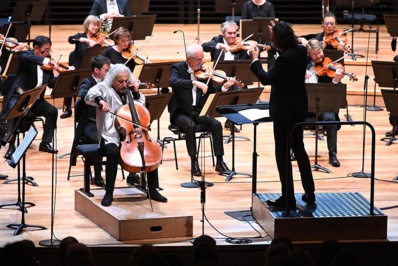 Mischa Maisky et l'Orchestre national de Lille © Ugo Ponte. Mischa Maisky et l'Orchestre national de Lille © Ugo Ponte.