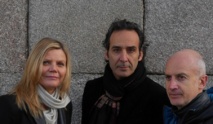 Alexandre Desplat (au milieu), Dominique Lemonnier, Ange Leccia © DR.