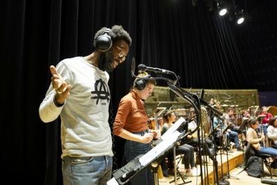 Jean-Christophe Folly et Camille Claris © Christophe Abramowitz - Radio France.