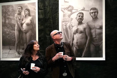 Lors du vernissage de l'expo © C. Vicens. Lors du vernissage de l'expo © C. Vicens.