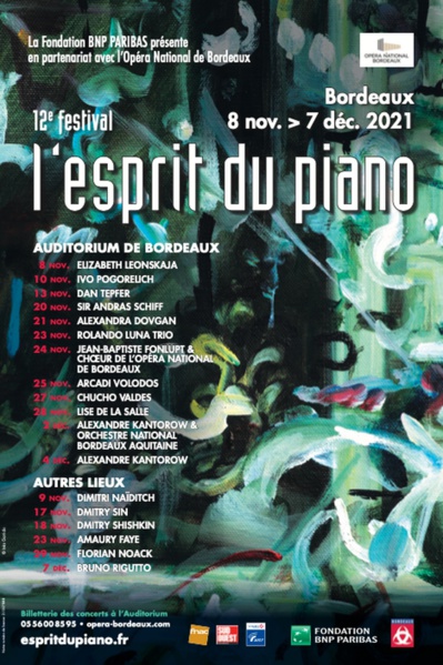 L'Esprit du piano, 12e édition du festival à Bordeaux ! L'Esprit du piano, 12e édition du festival à Bordeaux !