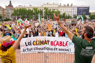 9 mai 2021, "Marche d'Après" organisée en inter-orga avec Lyon Climat et vingt autres asso/collectifs & syndicats, au moment du vote de la Loi Climat et Résilience © Michael Augustin.