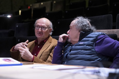 Éric Fottorino et Jean-Michel Ribes © Giovanni Cittadini Cesi.