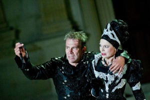 Philippe Torreton et Catherine Salviat dans "Hamlet" © Andy Parant.