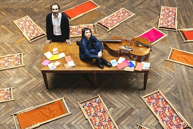 "Poésie Couchée #2", Xavier Machault et Mélanie Loisel © Pascale Cholette.