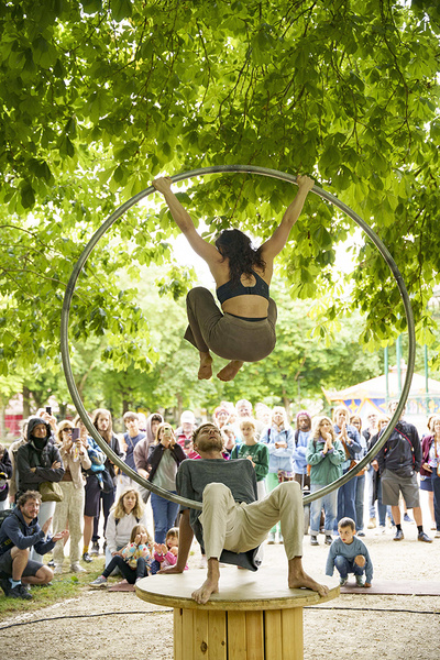 "Impromptu - roue libre" par Marica Marinoni et Jef Everaert © Vincent Muteau.