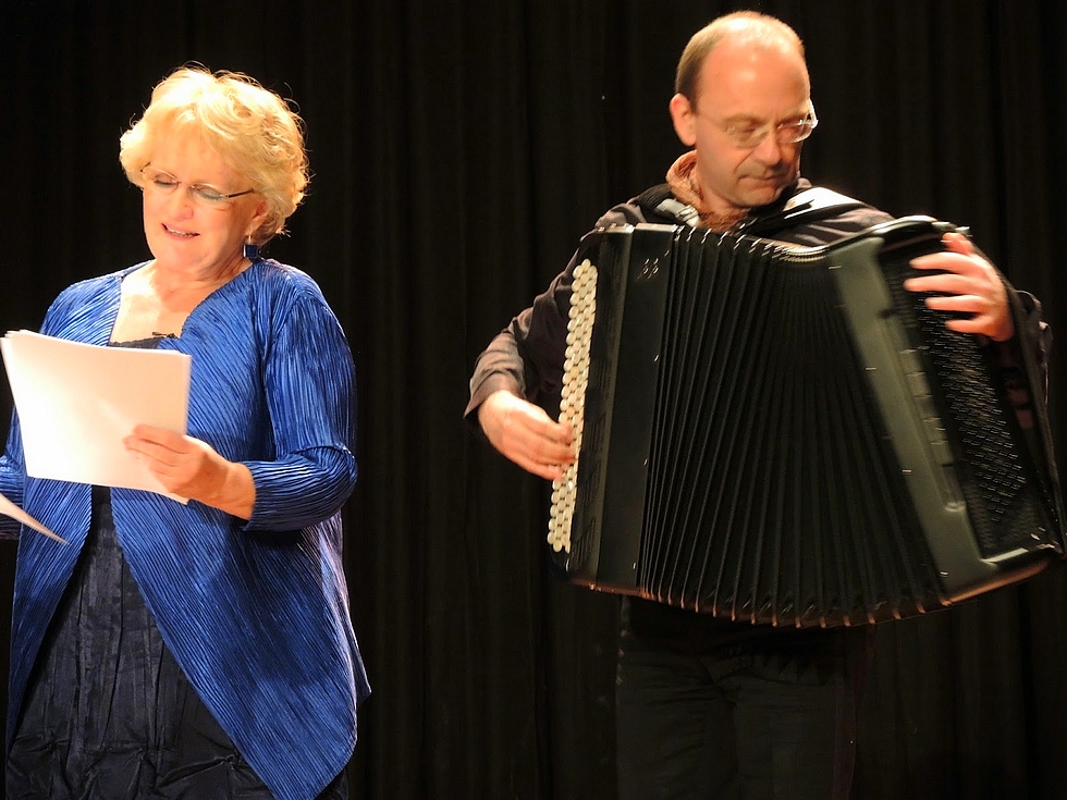 Marie-Christine Barrault et Pascal Contet © DR.