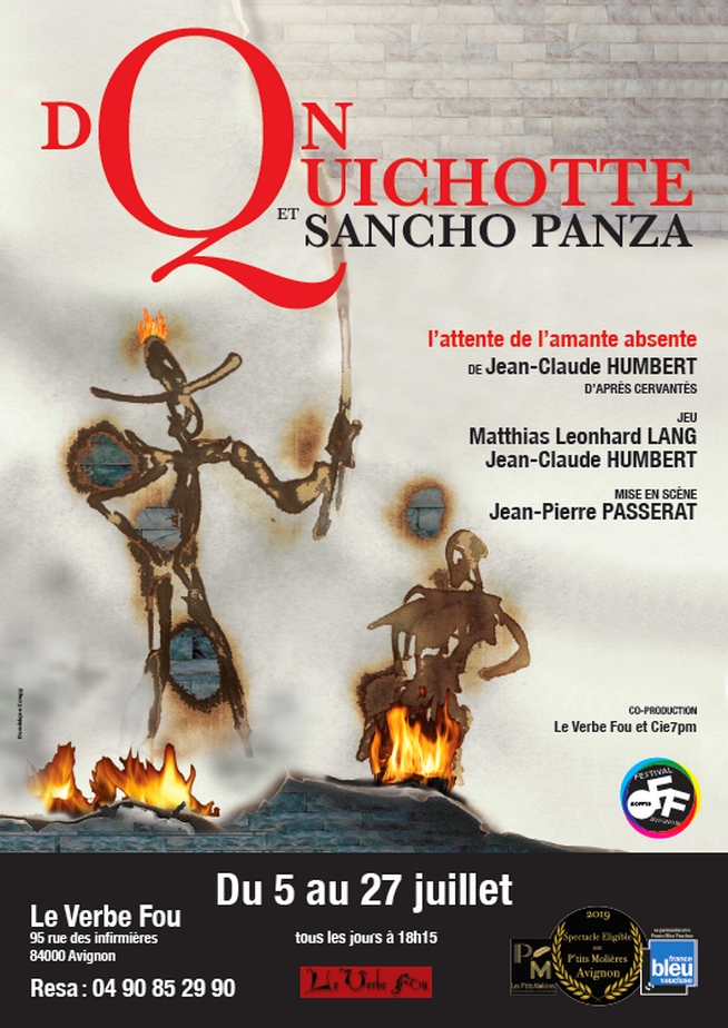 ● Avignon Off 2019 ● Don Quichotte et Sancho Panza par la Compagnie 7pm