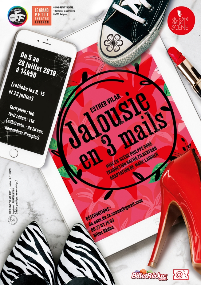 ● Avignon Off 2019 ● "Jalousie en 3 mails" par la Cie Du côté de la Scène