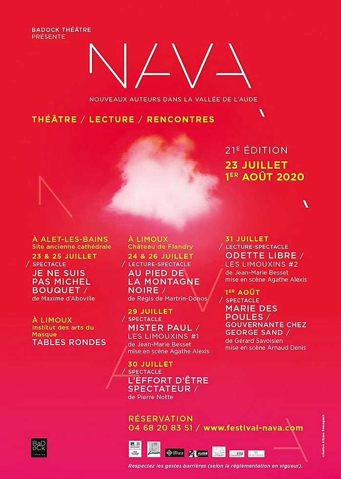XXIe édition du festival NAVA… Nouveaux auteurs dans la vallée de l'Aude XXIe édition du festival NAVA… Nouveaux auteurs dans la vallée de l'Aude
