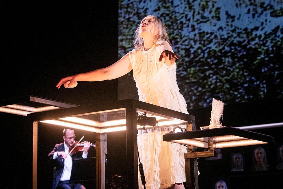 "Antigone à Molenbeek/Tirésias", mise en scène de Guy Cassiers © Kurt van der Elst.