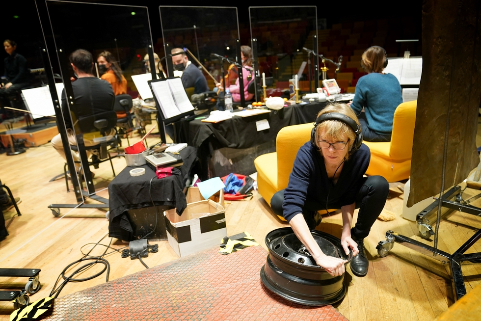 Bruiteuse en action © Christophe Abramowitz - Radio France.