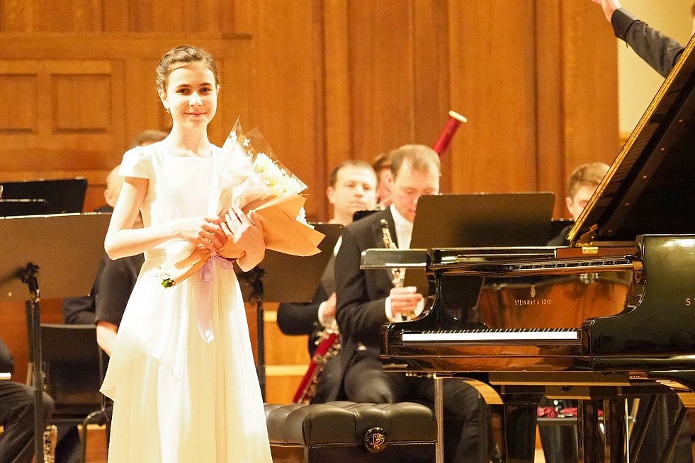 La jeune pianiste Alexandra Dovgan, 2019 © DR.