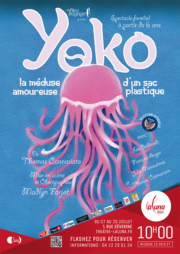 Avignon Off 2023 >> "Yoko, la méduse amoureuse d'un sac plastique"