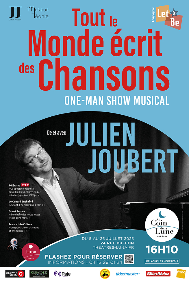 Avignon OFF 2025 >> "Tout le monde écrit des chansons" Avignon OFF 2025 >> "Tout le monde écrit des chansons"