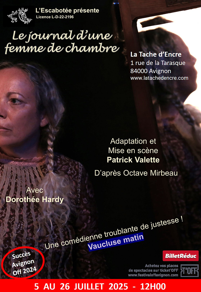 Avignon OFF 2025 >> "Le journal d'une femme de chambre"