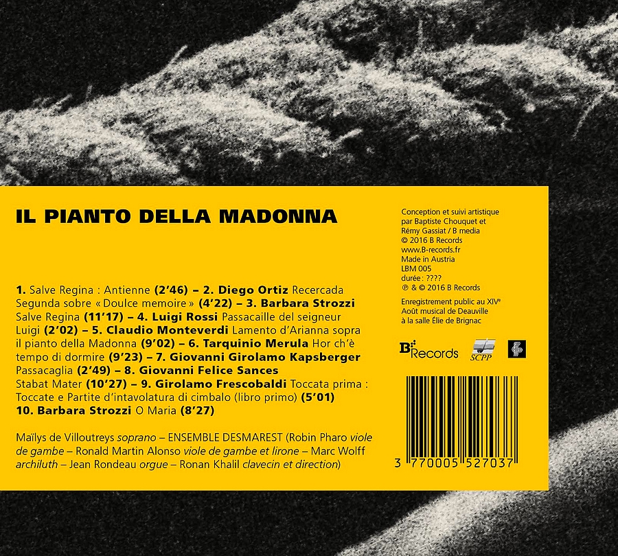 Renaissance du label K617 avec l'Ensemble Elyma et sortie d'un nouvel opus de l'Ensemble Desmarest chez B Records Renaissance du label K617 avec l'Ensemble Elyma et sortie d'un nouvel opus de l'Ensemble Desmarest chez B Records