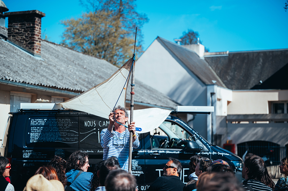 "Nous camperons ici" par Sébastien Barrier © Élodie Le Gall.